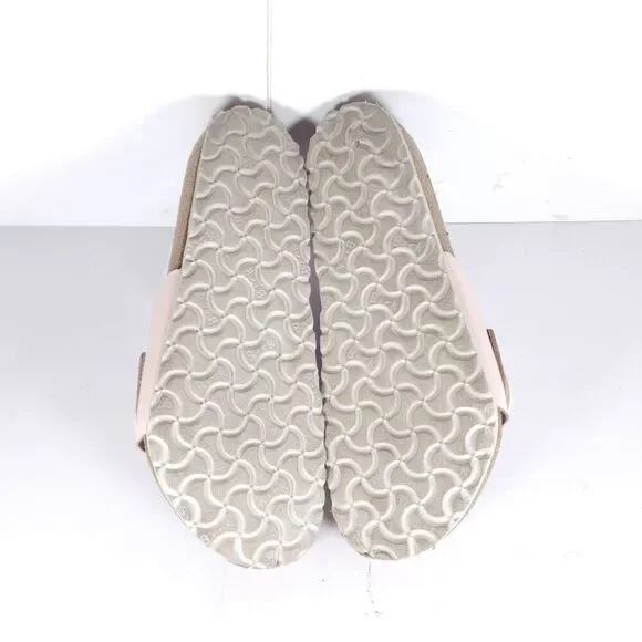 Birkenstock Women's Madrid Big Buckle EU41 US10 Leather Light Pink Slide Sandals - Picture 11 of 16